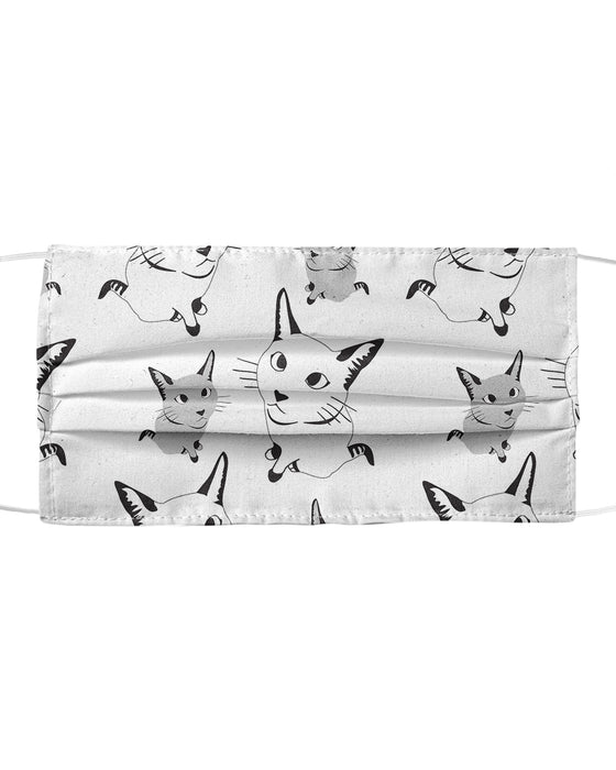 Cute Cat  Pattern Mask