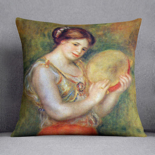 Dancer with tamborine by Renoir Cushion