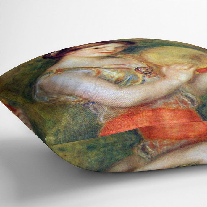 Dancer with tamborine by Renoir Cushion
