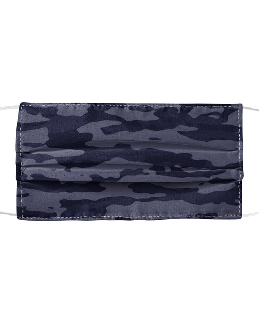 Dark Blue Camouflage Pattern Plakat Mask