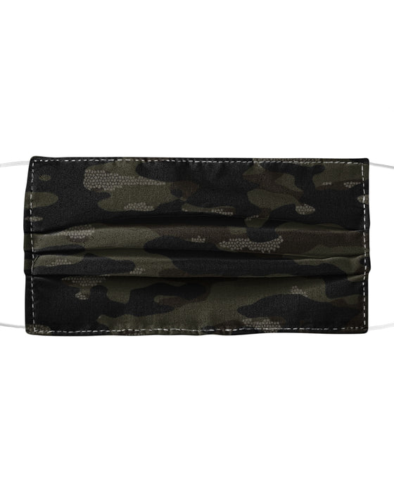 Dark Camouflage Pattern Mosaic Style Plakat Mask