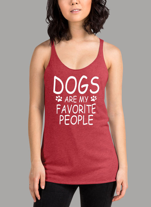 Dogs Are My Favorite People Women Tank Top