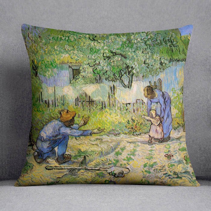 First Steps by Van Gogh Cushion