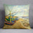 Fishing Boats on the Beach at Saintes-Maries by Van Gogh Cushion