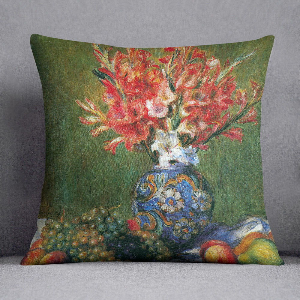 Flowers and Fruit by Renoir Cushion