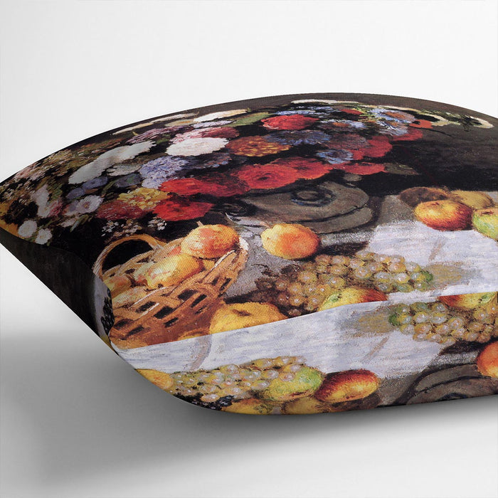 Flowers and Fruits by Monet Cushion