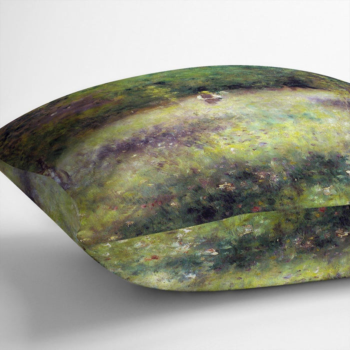 Frahling in Chatou by Renoir Cushion