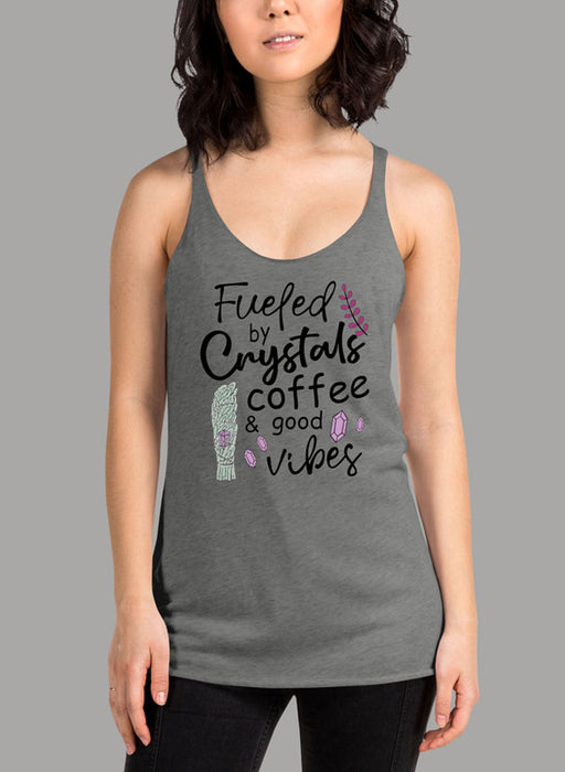 Fueled By Crystals Coffee Women Tank Top