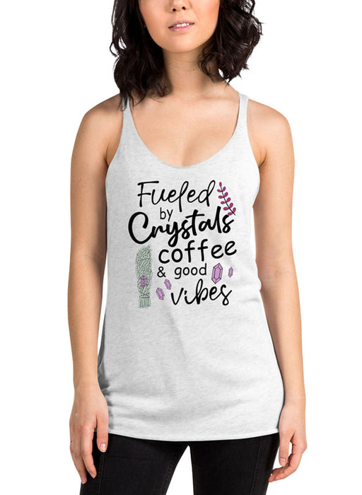 Fueled By Crystals Coffee Women Tank Top