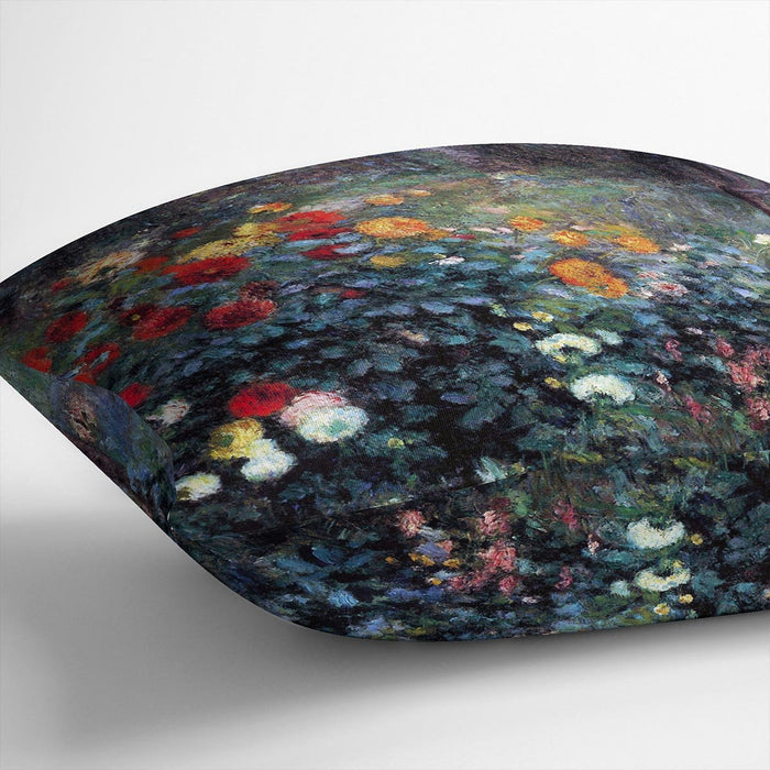 Garden in the street Cortot Montmartre by Renoir Cushion