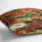 Geraniums and cats by Renoir Cushion