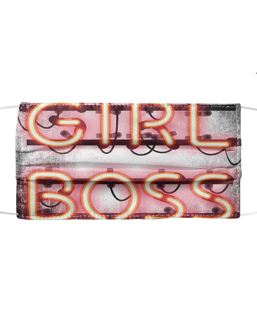 Girl Boss Neon Sign Mask