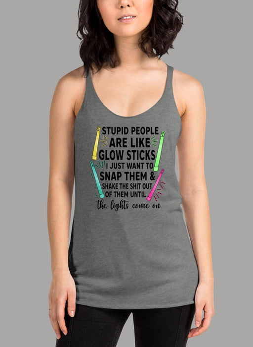 Glowsticks Black Women's Tank Top