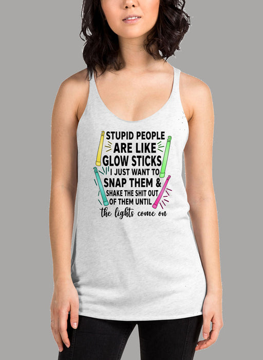 Glowsticks Black Women's Tank Top