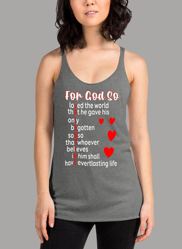 God Valentines Day Women's Tank Top