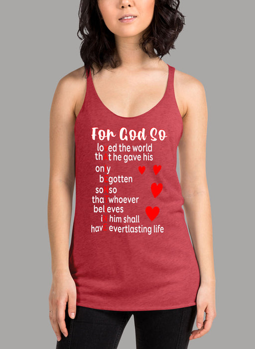 God Valentines Day Women's Tank Top