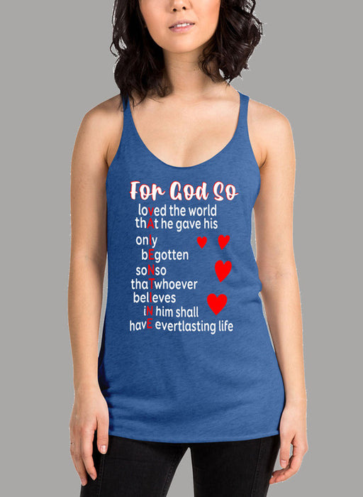 God Valentines Day Women's Tank Top