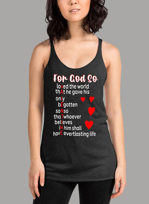 God Valentines Day Women's Tank Top
