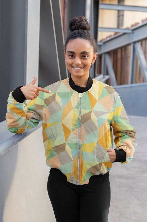 Graphic Pattern (3) Bomber Jacket