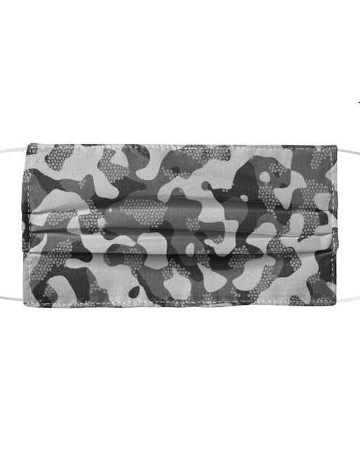 Grey Pattern Camouflage & Mosaic Style Plakat Mask