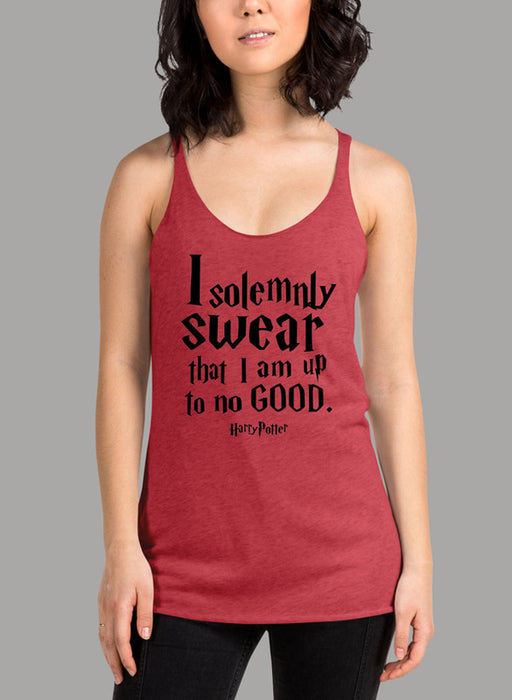Harry Potter Hogwarts Marauder s Map I Solemnly Black Women's Tank Top