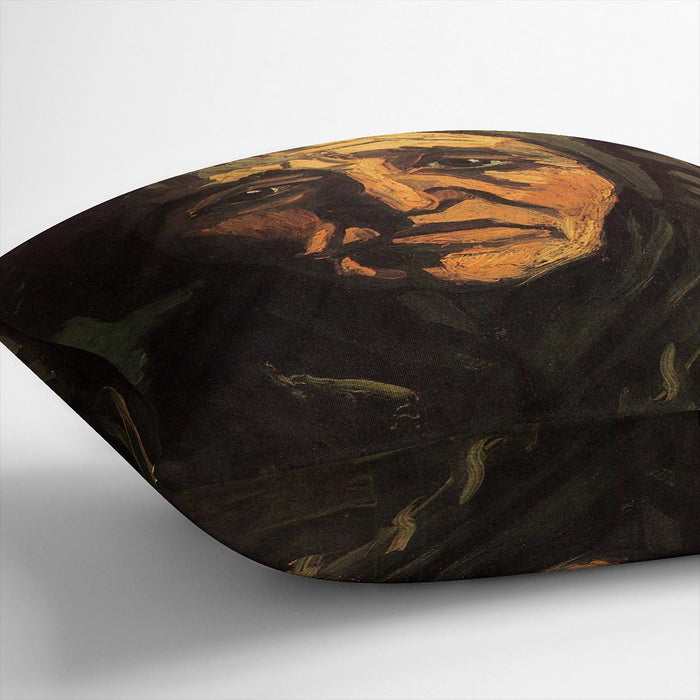 Head of a Peasant Woman with Greenish Lace Cap by Van Gogh Cushion