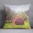 Heap of hay in the field by Monet Cushion