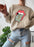 Hippie Floral Tongue Sweat Shirt