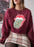 Hippie Floral Tongue Sweat Shirt