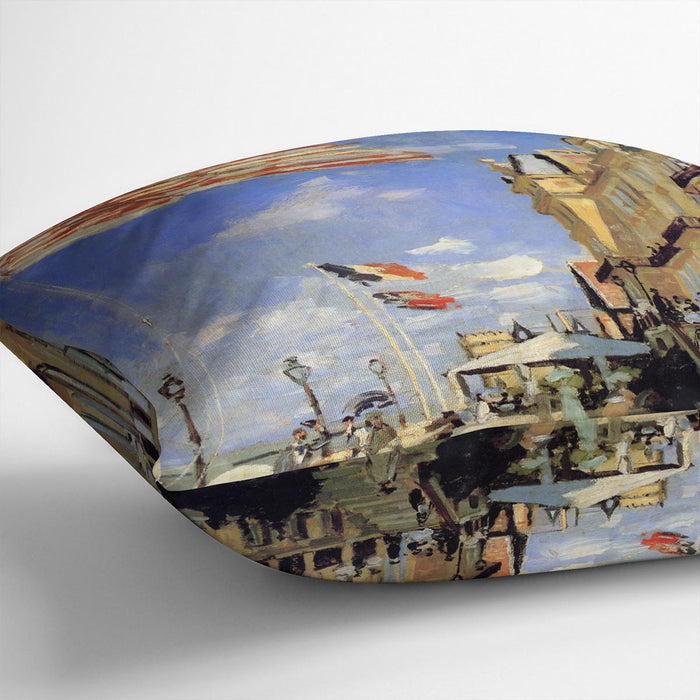 Hotel de Roches Noires a Trouville by Monet Cushion