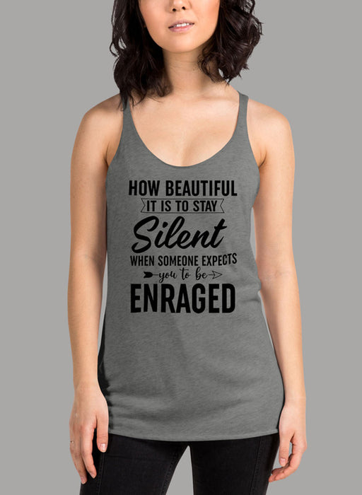 How Beautiful It Is To Stay Silent Black Women's Tank Top