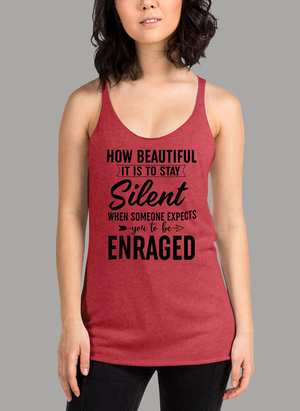 How Beautiful It Is To Stay Silent Black Women's Tank Top