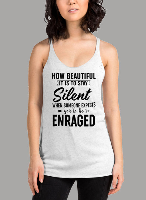 How Beautiful It Is To Stay Silent Black Women's Tank Top