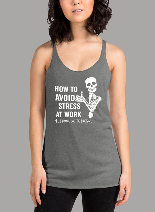 How To Avoid Stress Women's Tank Top