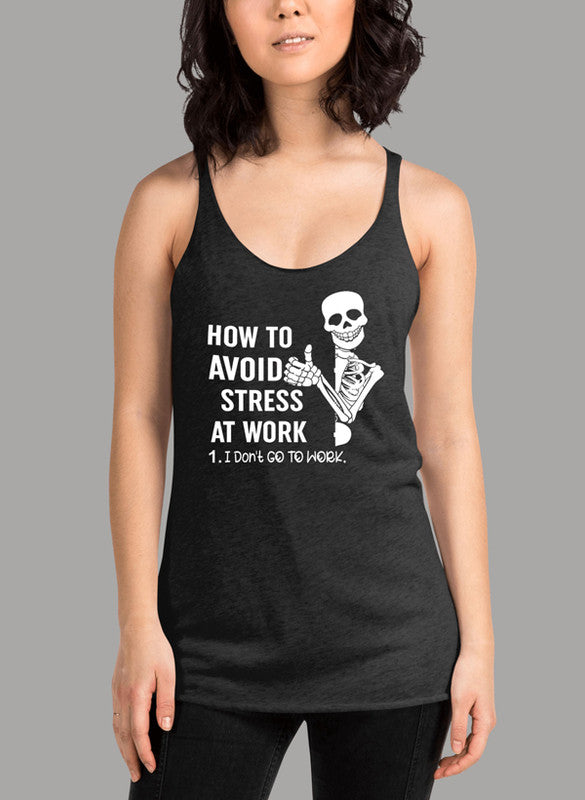 How To Avoid Stress Women's Tank Top