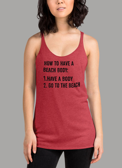 How to Have A Beach Body Black Women's Tank Top