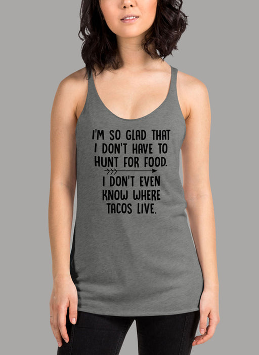 Hunt For Food Black Women's Tank Top