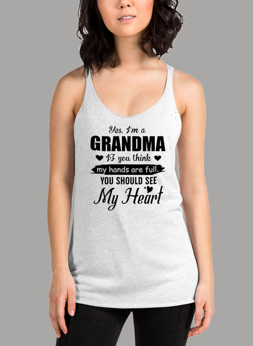 I Am A Grandma Black Women's Tank Top
