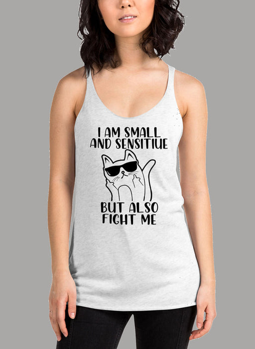 I Am Small And Sensitive Black Women's Tank Top