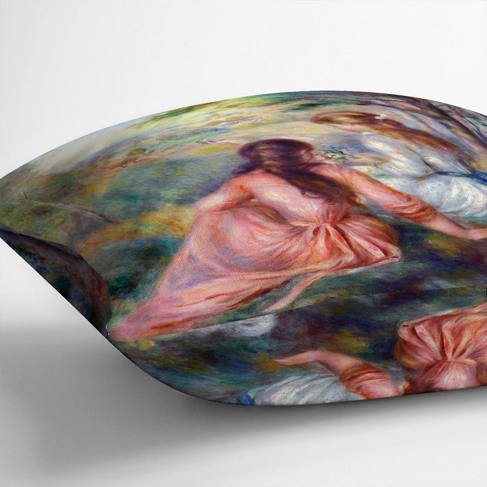In the meadow by Renoir Cushion