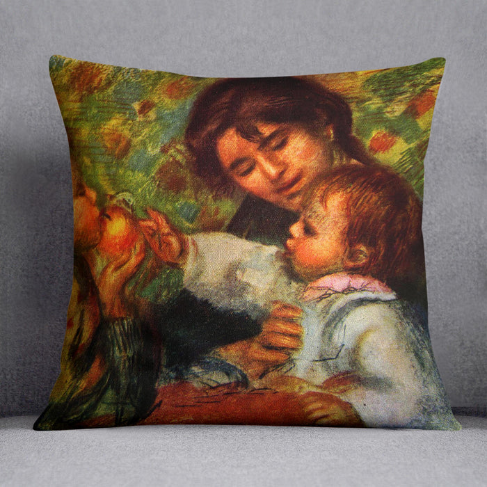 Jean Renoir and Gabrielle by Renoir Cushion