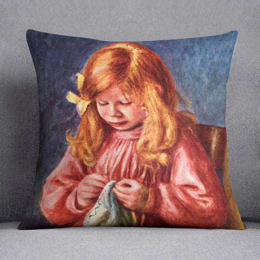 Jean Renoir sewing by Renoir Cushion