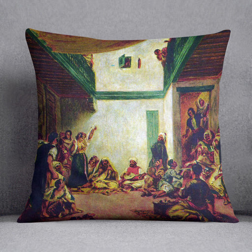 Jewish wedding after Delacroix by Renoir Cushion