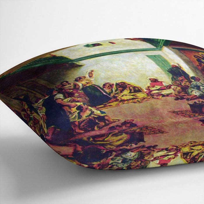 Jewish wedding after Delacroix by Renoir Cushion