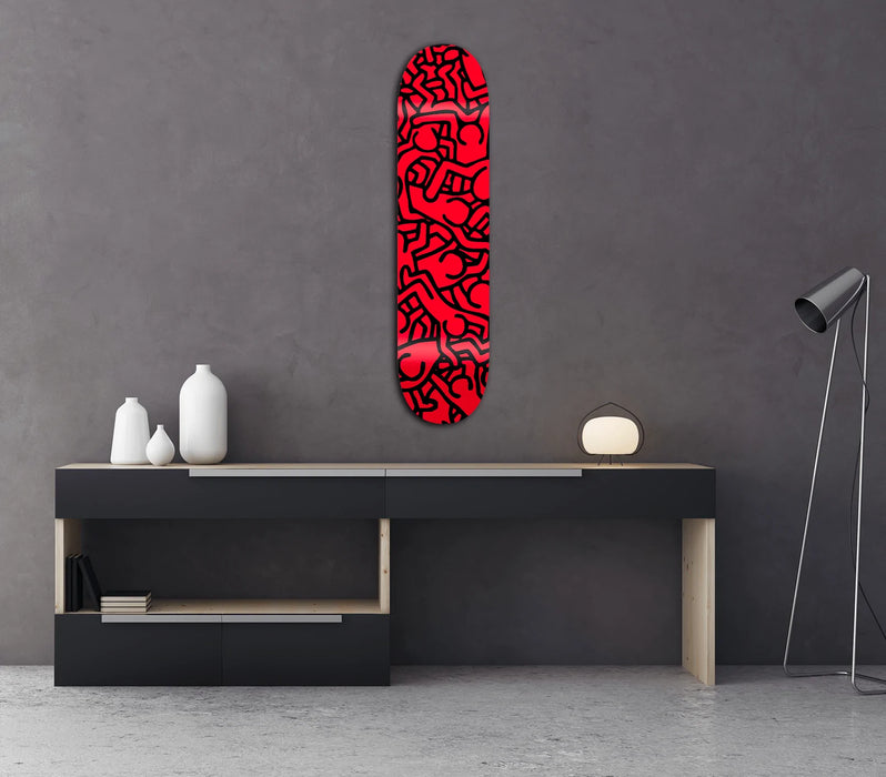 Deep Red Skateboard