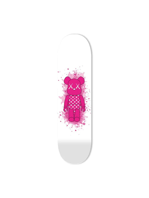 Diamonds Pink Toy Figure Skateboard