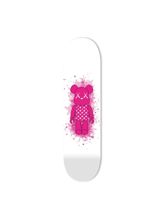 Diamonds Pink Toy Figure Skateboard