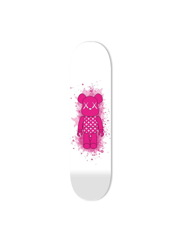 Diamonds Pink Toy Figure Skateboard