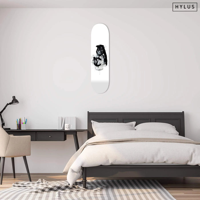 Luxury Grenade White Skateboard