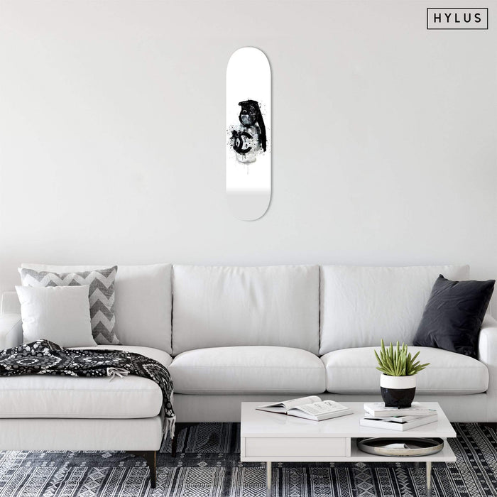 Luxury Grenade White Skateboard